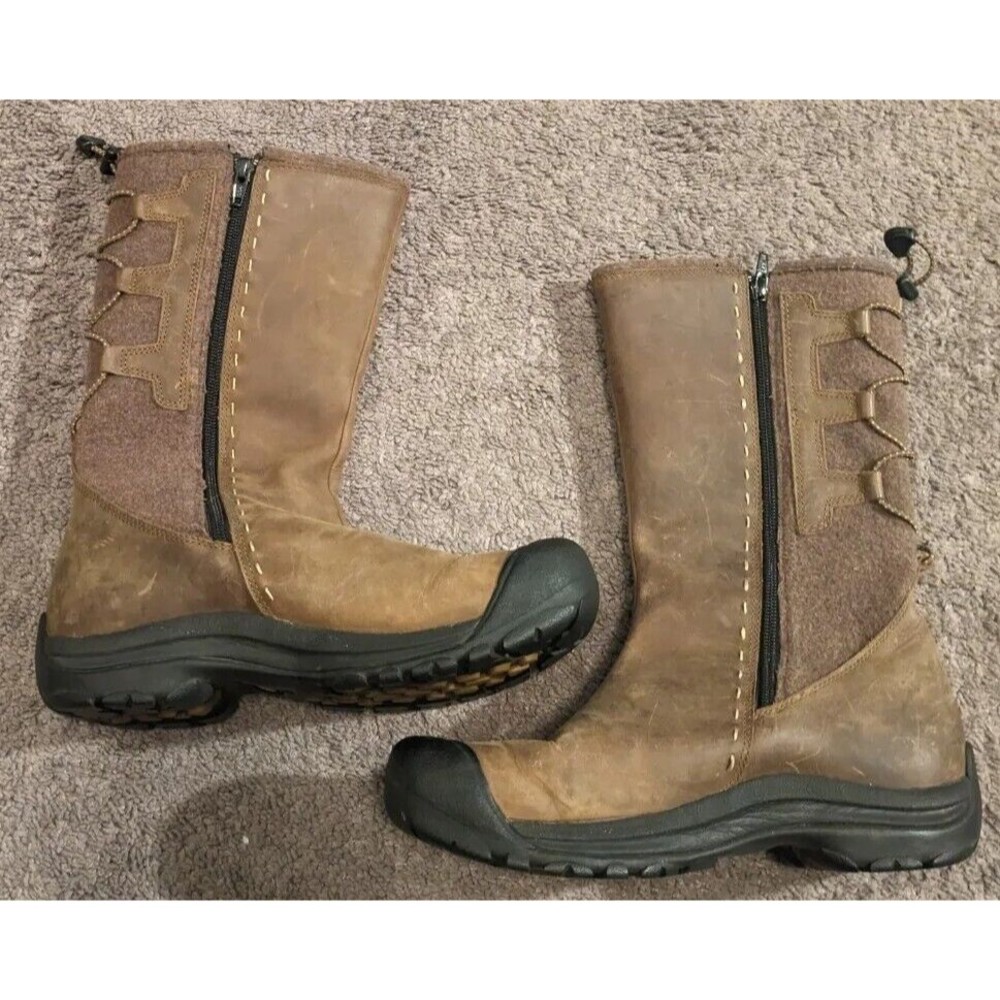Women's Keen Winthrop Leather Brown Boots Size 9